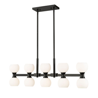 Z-Lite - 494-10L-MB - Ten Light Linear Chandelier - Artemis - Matte Black