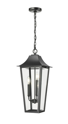 Z-Lite - 5008CHB-BK - Three Light Outdoor Chain Mount Ceiling Fixture - Gannon - Black