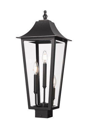 Z-Lite - 5008PHBS-BK - Three Light Outdoor Post Mount Fixture - Gannon - Black