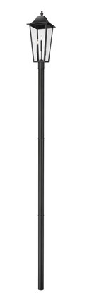 Z-Lite - 5008PHXLR-5009P120-B - Three Light Outdoor Post Mount Fixture - Gannon - Black