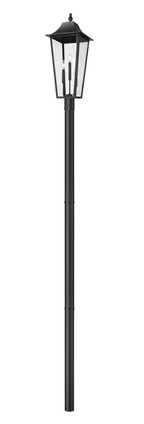Z-Lite - 5008PHXLR-5009P96-BK - Three Light Outdoor Post Mount Fixture - Gannon - Black