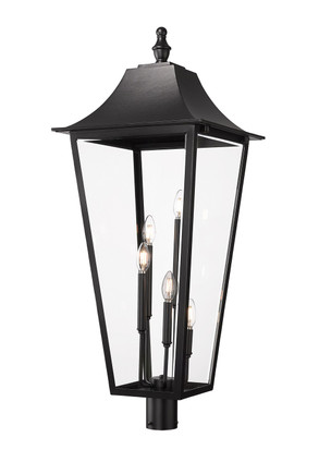 Z-Lite - 5008PHXXLR-BK - Five Light Outdoor Post Mount Fixture - Gannon - Black