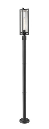 Z-Lite - 5013PHBR-567P-BK - One Light Outdoor Post Mounted Fixture - Aura - Black