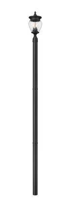 Z-Lite - 5016PHMR-5009P96-BK - Three Light Outdoor Post Mounted Fixture - Davina - Black