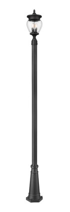 Z-Lite - 5016PHMR-519P-BK - Three Light Outdoor Post Mounted Fixture - Davina - Black