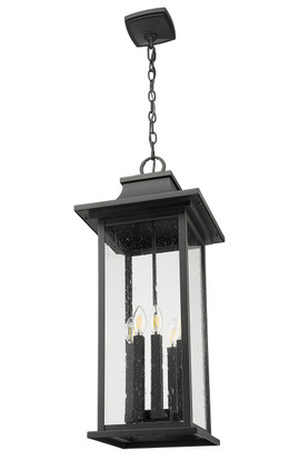 Tiberius Six Light Outdoor Chain Mount Ceiling Fixture (5017CHXL-BK)