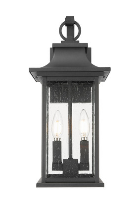Tiberius Two Light Outdoor Wall Sconce (5017M-BK)