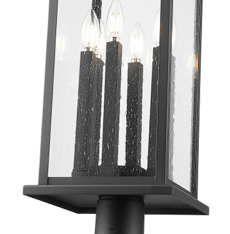 Tiberius Six Light Outdoor Post Mounted Fixture (5017PHXLR-564P-BK)