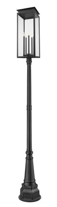 Nova Five Light Outdoor Post Mounted Fixture (5018PHXLR-564P-BK)