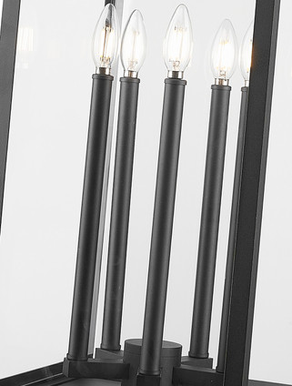 Nova Five Light Outdoor Post Mount Fixture (5018PHXLR-BK)