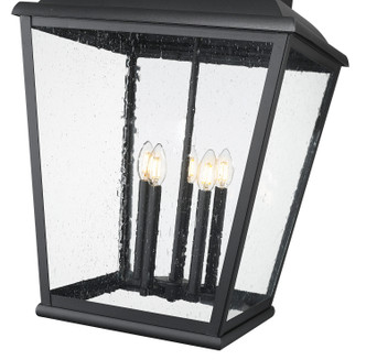 Raphael Five Light Outdoor Chain Mount Ceiling Fixture (5029CHXXL-BK)