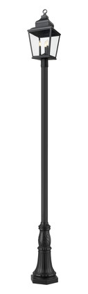 Raphael Three Light Outdoor Post Mount (5029PHBR-518P-BK)