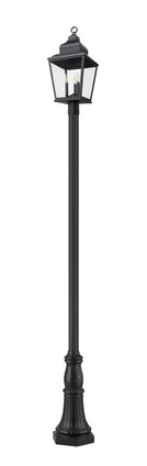 Raphael Three Light Outdoor Post Mount (5029PHBR-518P-BK)