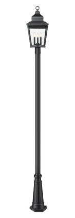 Raphael Three Light Outdoor Post Mount (5029PHBR-519P-BK)