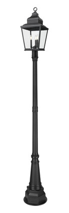 Z-Lite - 5029PHBR-564P-BK - Three Light Outdoor Post Mount - Raphael - Sand Black