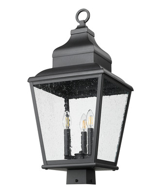 Raphael Three Light Outdoor Post Mount (5029PHBS-BK)