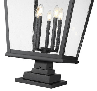 Raphael Five Light Outdoor Pier Mount (5029PHXXLS-LSQPM-BK)