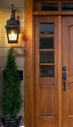 Raphael One Light Outdoor Wall Mount (5029S-BK)