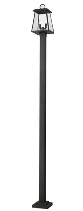 Broughton Two Light Outdoor Post Mounted Fixture (521PHMS-536P-BK)
