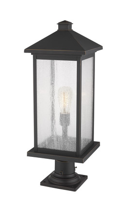 Portland One Light Outdoor Pier Mounted Fixture (531PHBXLR-533PM-ORB)