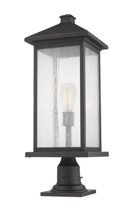 Portland One Light Outdoor Pier Mounted Fixture (531PHBXLR-533PM-ORB)