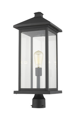 Portland One Light Outdoor Post Mount Fixture (531PHBXLR-BK)
