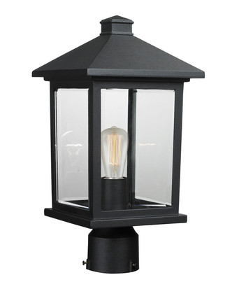Z-Lite - 531PHMR-BK - One Light Outdoor Post Mount Fixture - Portland - Black