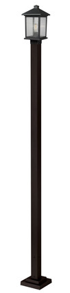 Z-Lite - 531PHMS-536P-ORB - One Light Outdoor Post Mounted Fixture - Portland - Oil Rubbed Bronze