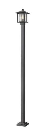Z-Lite - 554PHMS-536P-BK - One Light Outdoor Post Mounted Fixture - Aspen - Black