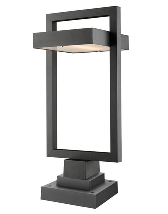 Z-Lite - 566PHBS-SQPM-BK-LED - LED Outdoor Pier Mounted Fixture - Luttrel - Black