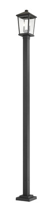 Z-Lite - 568PHBS-536P-BK - Two Light Outdoor Post Mounted Fixture - Beacon - Black