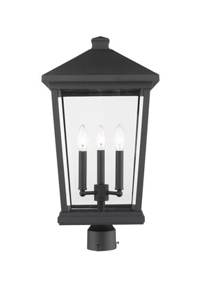 Z-Lite - 568PHXLR-BK - Three Light Outdoor Post Mount Fixture - Beacon - Black