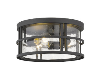 Z-Lite - 570F-BK - Three Light Outdoor Flush Mount - Jordan - Black