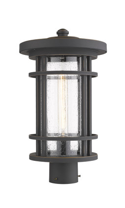 Z-Lite - 570PHB-ORB - One Light Outdoor Post Mount Fixture - Jordan - Oil Rubbed Bronze