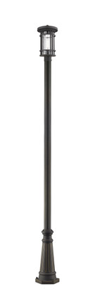 Z-Lite - 570PHM-519P-ORB - One Light Outdoor Post Mounted Fixture - Jordan - Oil Rubbed Bronze