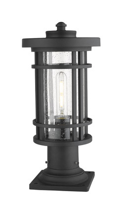 Jordan One Light Outdoor Pier Mounted Fixture (570PHM-533PM-BK)