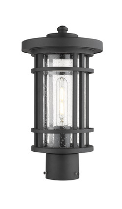 Jordan One Light Outdoor Post Mount Fixture (570PHM-BK)