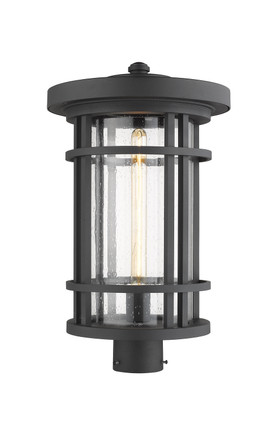 Jordan One Light Outdoor Post Mount Fixture (570PHXL-BK)