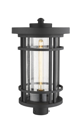 Jordan One Light Outdoor Post Mount Fixture (570PHXL-BK)