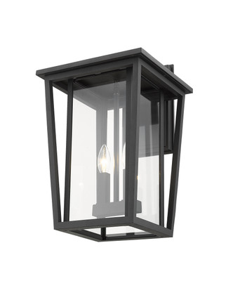 Seoul Two Light Outdoor Wall Sconce (571B-BK)