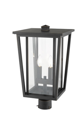 Seoul Two Light Outdoor Post Mount Fixture (571PHBR-ORB)