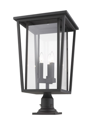 Z-Lite - 571PHXLR-533PM-ORB - Three Light Outdoor Pier Mounted Fixture - Seoul - Oil Rubbed Bronze