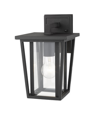Seoul One Light Outdoor Wall Light (571S-BK)