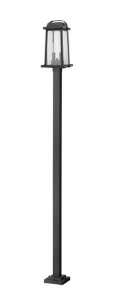 Millworks Two Light Outdoor Post Mounted Fixture (574PHMS-536P-BK)