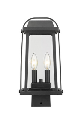 Z-Lite - 574PHMS-BK - Two Light Outdoor Post Mount Fixture - Millworks - Black