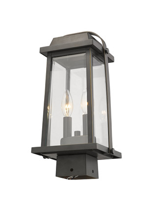 Millworks Two Light Outdoor Post Mount Fixture (574PHMS-ORB)