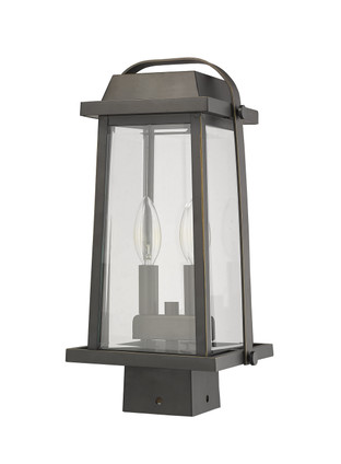 Millworks Two Light Outdoor Post Mount Fixture (574PHMS-ORB)