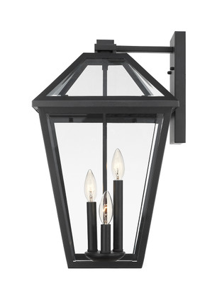 Talbot Three Light Outdoor Wall Light (579B-BK)