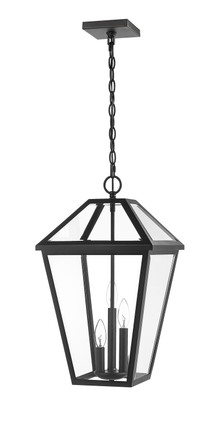 Talbot Three Light Outdoor Chain Mount Ceiling Fixture (579CHXL-BK)