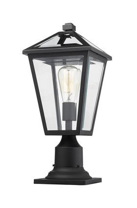 Talbot One Light Outdoor Pier Mounted Fixture (579PHMR-533PM-BK)